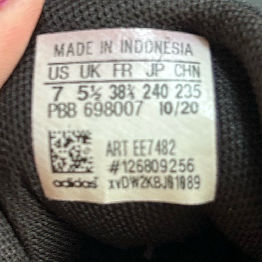 Adidas Logo Stripe Grand Court Sneakers Blokette Trainers Sporty Black Leather 7 - Picture 12 of 12